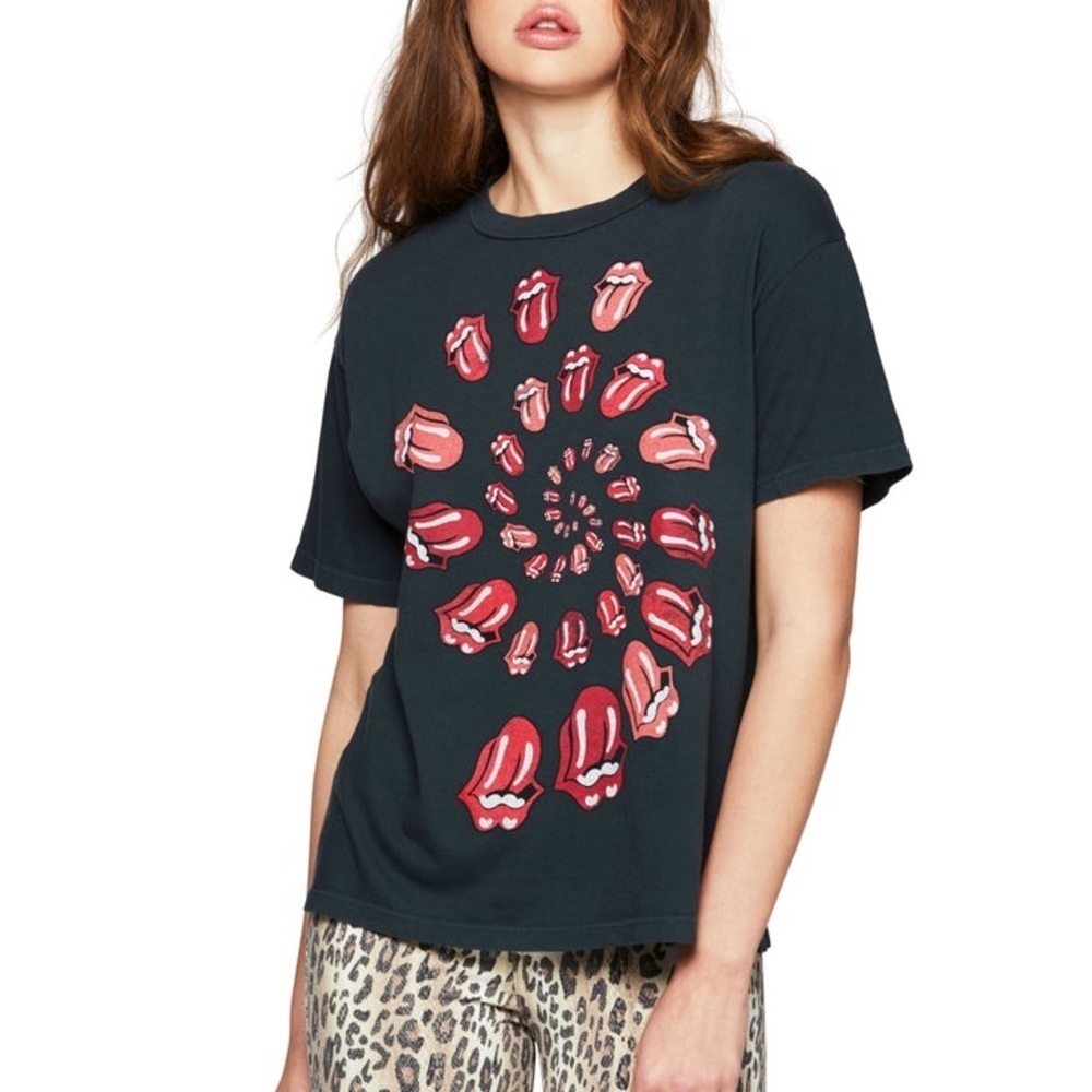 DAYDREAMER Rolling Stones Bang short Sleeve T-Shirt - Vintage Black XS